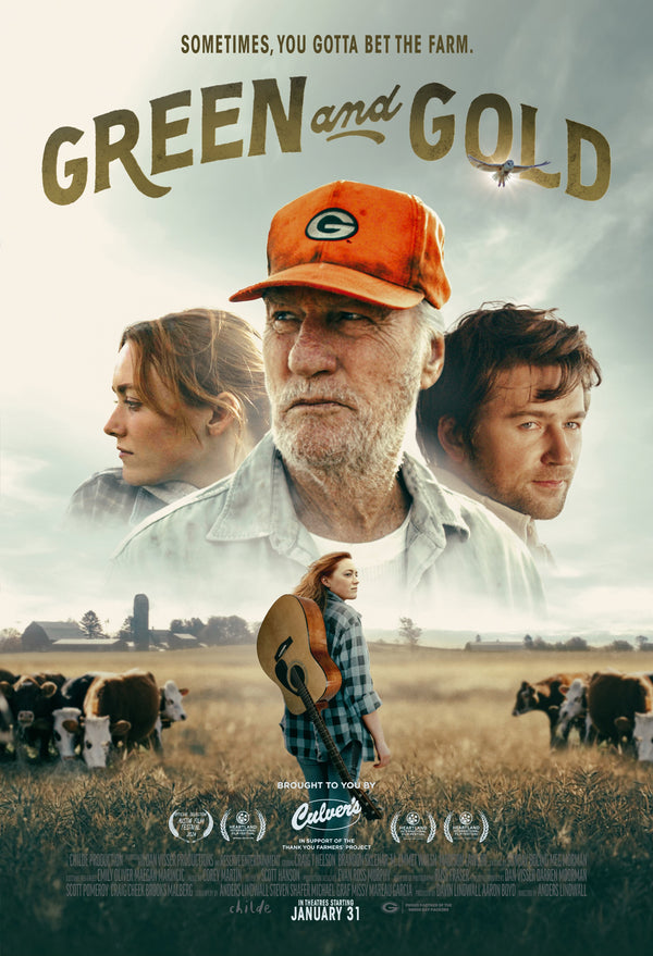 Green and Gold Poster