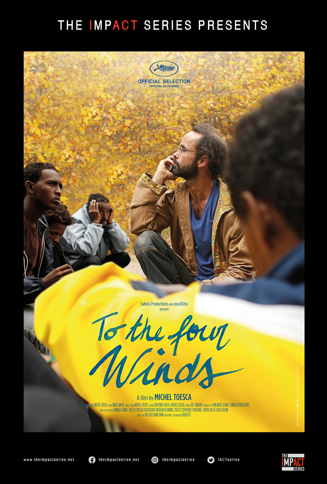 The poster for To The Four Winds.  This critically acclaimed documentary film is presented by The Impact Series.